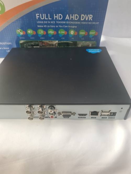 4 CHANNELS AHD DVR INCL.POWER SUPPLY, REMOTE AND MOUSE