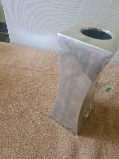 PEWTER VASE(18CM HEIGHT)29 CM HEIGHT