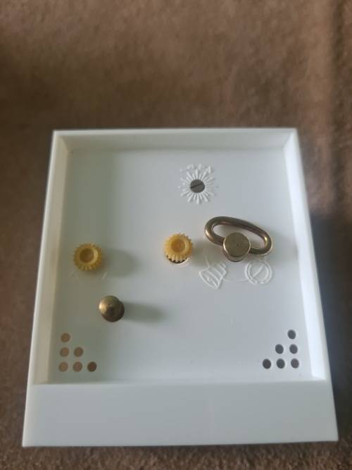 VINTAGE MECHANICAL 2 JEWELS EUROPA ALARM CLOCK WITH DATE IN ORIGINAL BOX