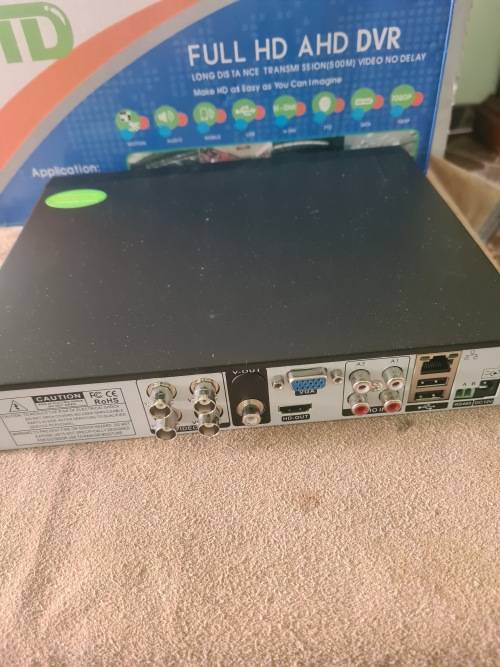 4 CHANNELS AHD DVR INCL.POWER SUPPLY, REMOTE AND MOUSE
