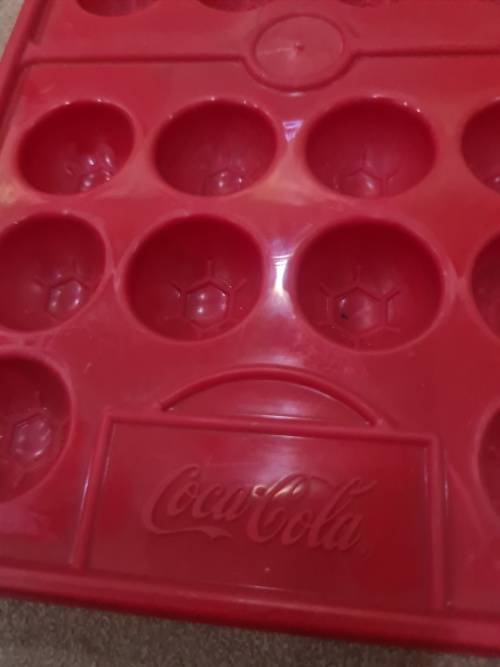 COCA COLA SOCCER BALL  ICE CUBE TRAY(25 x 15cm)