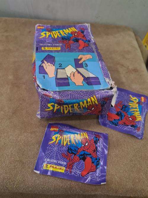 MARVEL COMIC SPIDERMAN COLLECTABLE STICKERS (100 PACK IN BOX,6 IN A PACK) 1995