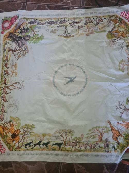 VINTAGE SAA COTTON TABLECLOTH (1.3 x 1.3M)