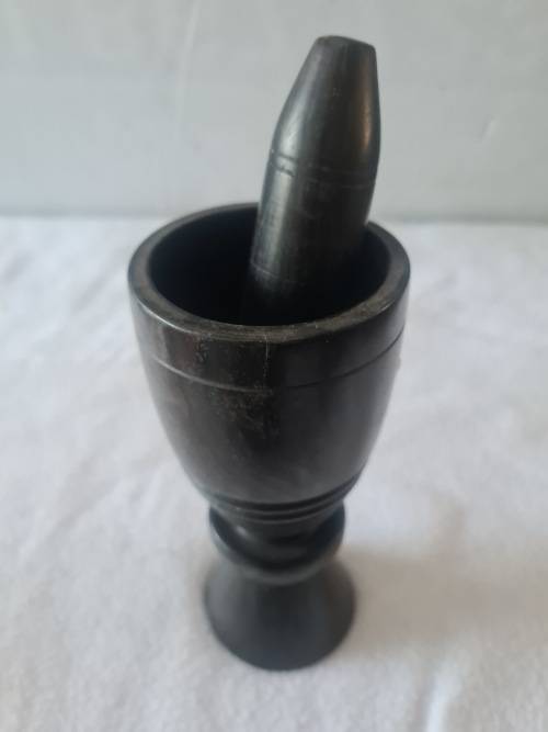WOODEN MORTAR AND PESTAL
