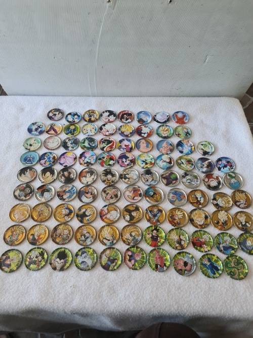 POKEMON METAL TAZZOS (NO.S 1 TO 95)MISSING 4,9 AND 41