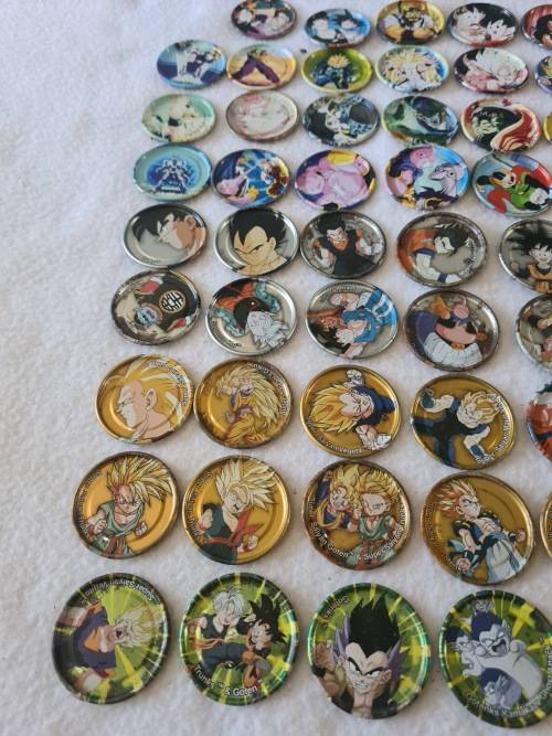 POKEMON METAL TAZZOS (NO.S 1 TO 95)MISSING 4,9 AND 41