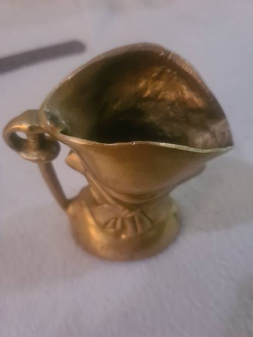 ANTIQUE BRASS SAILOR FACE PEN HOLDER