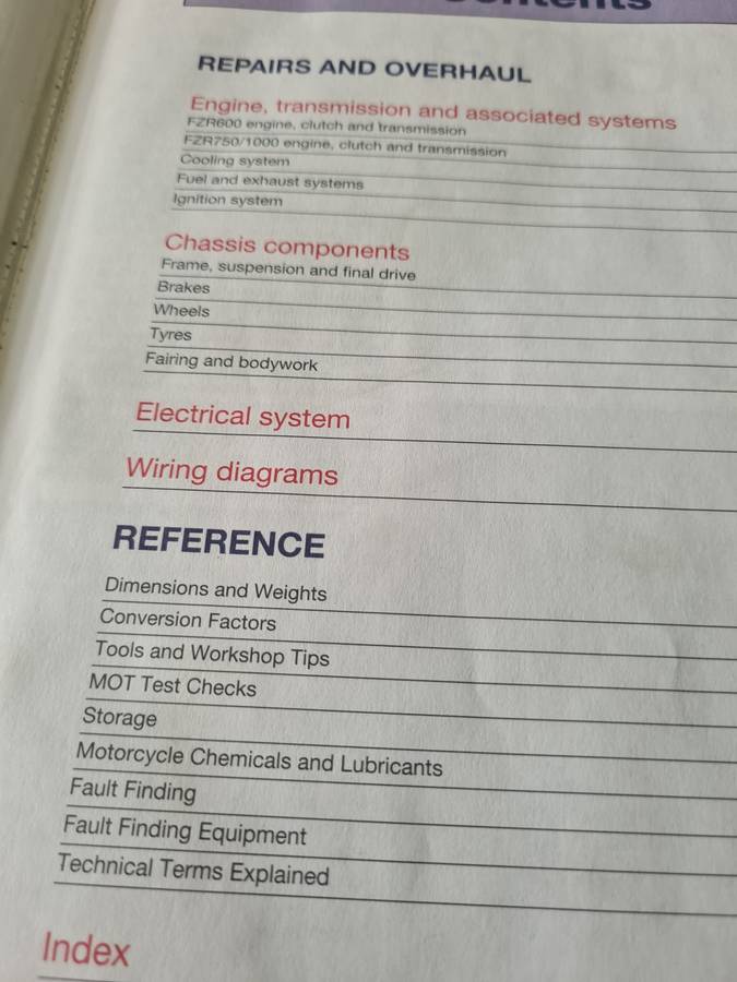 HAYNES YAMAHA SERVICE AND REPAIR MANUAL(HARDCOVER BOOK)