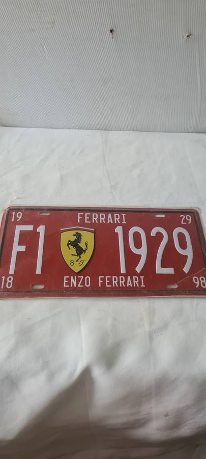 FERRARI METAL SIGN(30 X 15CM]