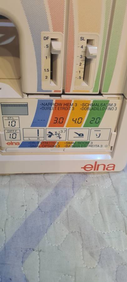 ELNA  SWISS DESIGN 4 THREAD OVERLOCKER(EXCELLENT WORKING CONDITION)