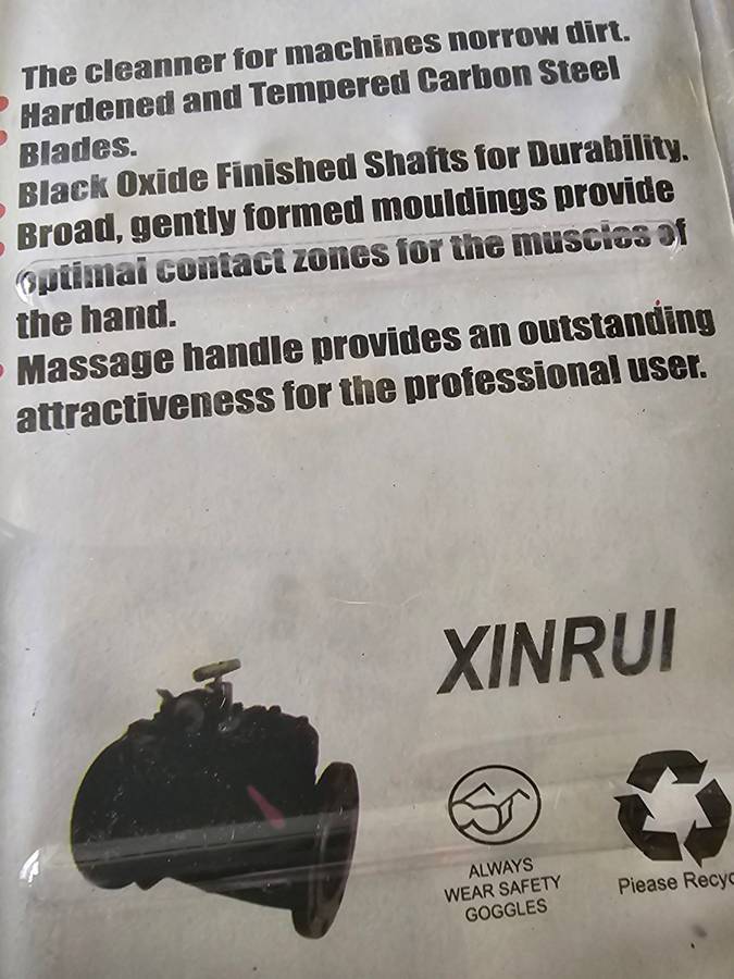 4  PIECE MACHINERY CLEANING HOOKS