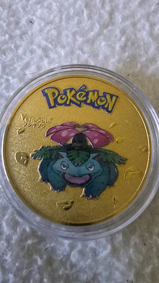 POKEMAN COLLECTABLE COIN (VENUSAUR)