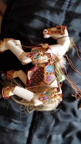 COLLECTORS WOODEN HORSE ON STRINGS-SEE DESCRIPTION