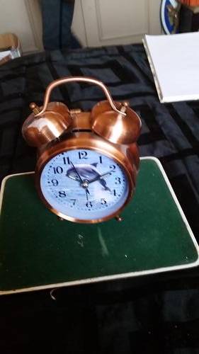 VINTAGE LOOK DOLPHIN CLOCK-SEE DESCRIPTION