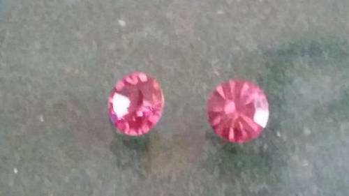 2 X MACHINE CUT 1ST QUALITY ROSE GOLD(AUSTRIA)-SEE DESCRIPTION