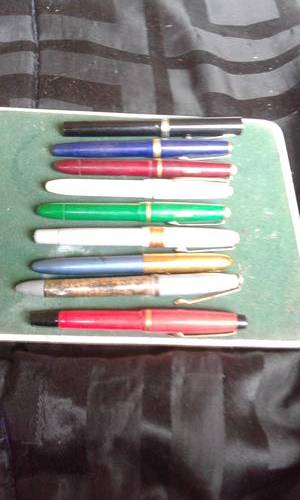 9 X COLLECTORS FOUNTAIN PEN INCLUDING EXTRA NIBS (NEEDS INK REFILL) -SEE DESCRIPTION