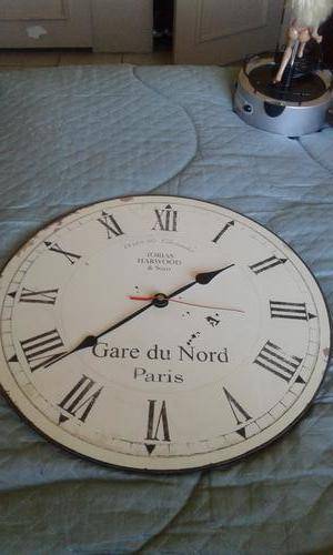 VINTAGE LOOK WATCH &CLOCKMAKER TOBIAS HARWOOD BATTERY OPERATED CLOCK