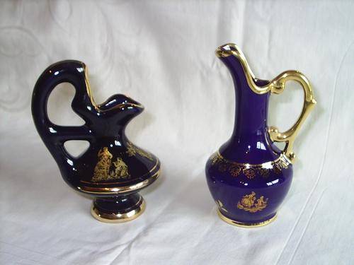 Limoges and Greek Bud Vases