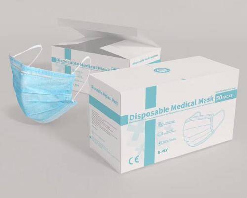 3 Ply Disposable Surgical Medical Face Masks - Single Units