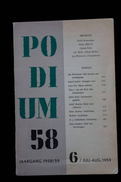 Ingrid Jonker se EERSTE publikasie van haar gedig "Swanger Vrou"