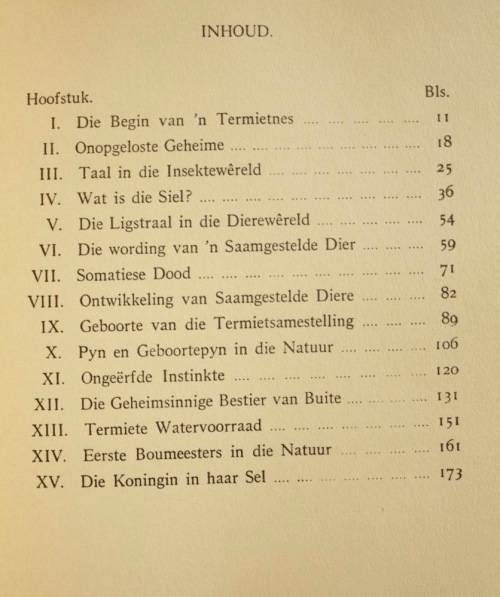 Die Siel van die Mier deur Eugene Marais - eerste uitgaaf 1934