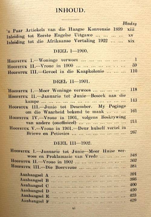 Die Smarte van die Oorlog en wie dit gely het deur Emily Hobhouse - eerste Afrikaanse uitgaaf (1923)