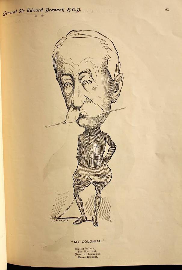 OWLOGRAPHS - A Collection of Cape Celebrities in Caricature (1901) by D. C. Boonzaier