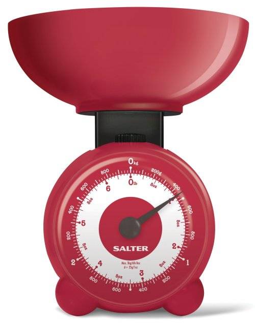 Salter Orb Kitchen Scale | Red