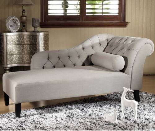 Baxton StudioTufted Chaise Lounge day bed