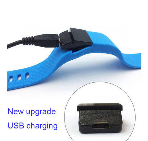 BLUE Supersonic OLED Smart Wrist Band Bracelet Watch Health Pedometer Bluetooth for Android IOS