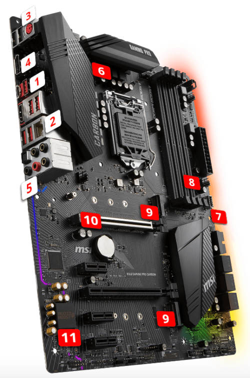 MSI B360 Gaming Pro Carbon Motherboard (Great Condition!)