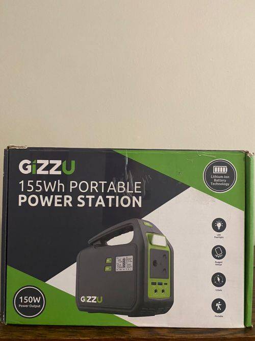 Gizzu 155Wh Portable Power Station 1 x 3 Prong SA Plug Point (New!)
