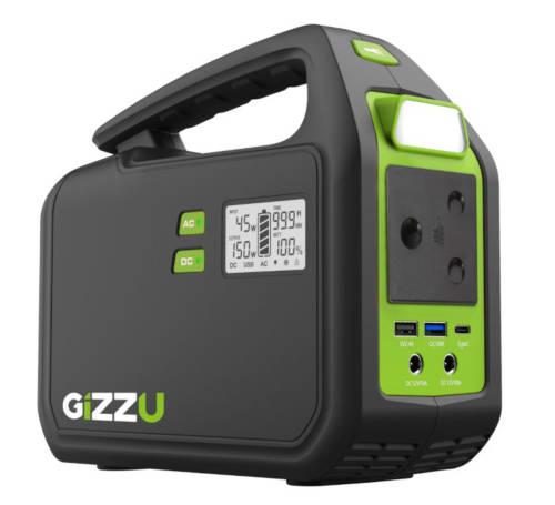 Gizzu 155Wh Portable Power Station 1 x 3 Prong SA Plug Point (New!)