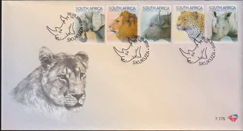 RSA 2010 FDC 7.175 BIG FIVE BOOKLET SELF ADHESIVE