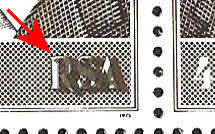 1975 Diederichs 4c, Very Large Colour Shift, Block of  20, Scarce