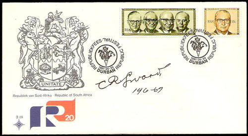 FDC SIGNED BY 1ST RSA STATE PRESIDENT CR SWART