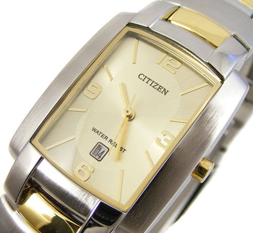 CITIZEN Ladies Two Toned Brushed Stainless Quartz Date