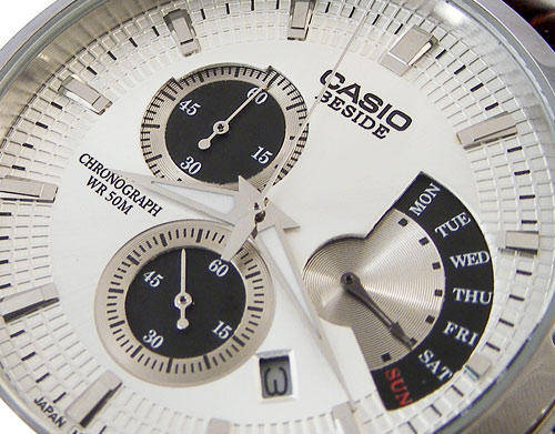 CASIO BESIDE Stylish Retrograde Day Date Chronograph