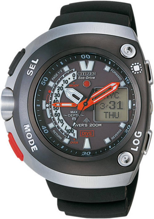 *R8500.00* CITIZEN PROMASTER AQUALAND ECO-DRIVE PRO SCUBA Dive Log/Depth/Temp etc.