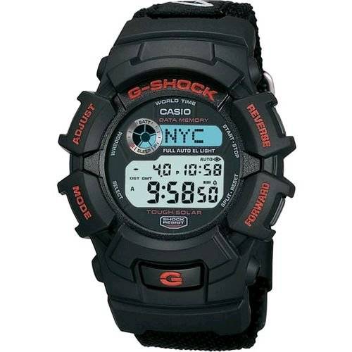 CASIO G-SHOCK Tough Solar World Time Chrono- No More Batteries!