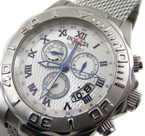 $695 INVICTA Ltd Edition Sea Wizard Swiss Alarm Power Reserve GMT!