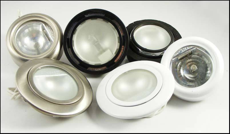 Set of 6 12V Halogen Cabinet Downlighters