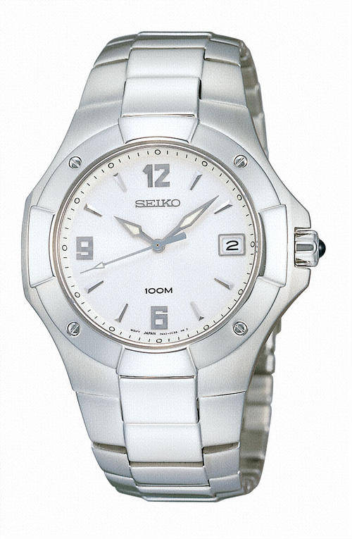 High End SEIKO COUTURA 100m ULTRA SCRATCH RESISTANT Sapphire Crystal Date