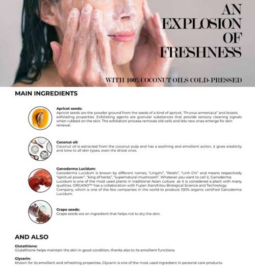 Organo Essentials Premium with Glutathion, Cleansing Soap Bar