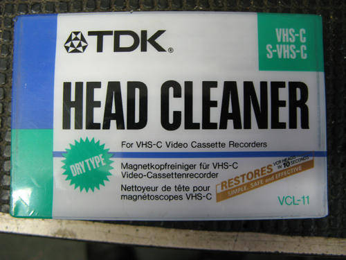 VHS-C /  VHS head cleaner tapes