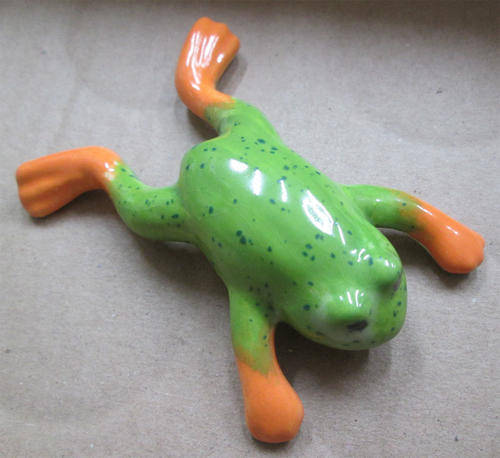 Glazed Ceramic Mosaic Insert - Frog