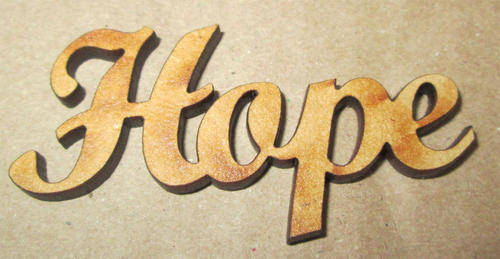 The Velvet Attic - Wood blank laser cutout  - Hope