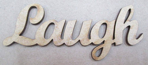 The Velvet Attic - Wood blank laser cutout  - Laugh