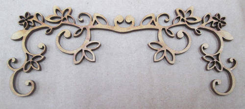 The Velvet Attic - Wood blank laser cutout  - Border Double Daisy