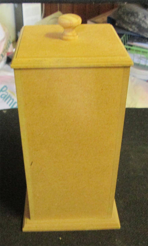 The Velvet Attic - Wood blank MDF - Canister with Loose Lid - Large